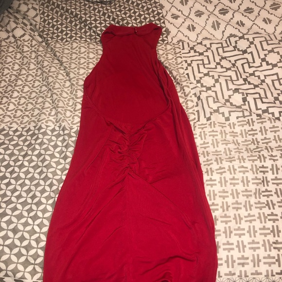 Red backless Mini Dress - Picture 3 of 4